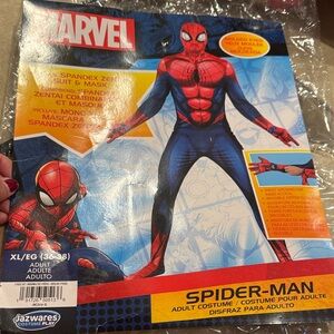 Marvel Spider-Man Kids Costume - Red and Blue men’s Adult Size XL includes mask